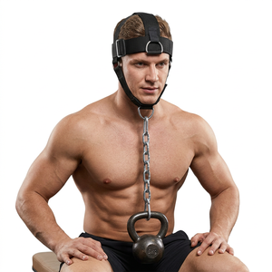 Harnais de tête réglable en acier inoxydable et polyester SAAR INDUSTRIES - Équipement de gym confortable, robuste et antidérapant pour unisexe - Product Image 1