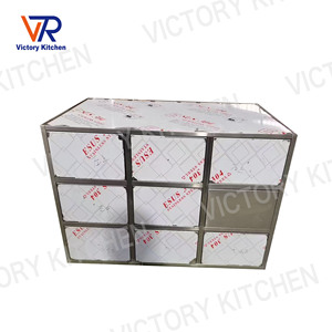 Armoire de désinfection de vaisselle en acier inoxydable VCT-07 VICTORY avec rangement pour restaurants - Product Image 1