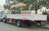 Grue de levage montée sur camion Isuzu 5 tonnes à bras droit de bonne qualité pour la construction SQS125 Grue de levage Camion Isuzu à vendre
