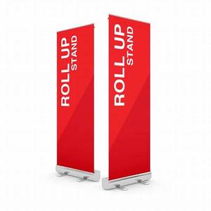 Роскошный роликовый баннер индивидуального размера, 85x200, алюминиевый каркас, портативный Печатный стенд-ап для рекламных акций, подтягивающий стендап-баннер - Product Image 1