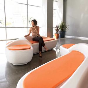 Moderno Jardín de fibra de vidrio <span class=keywords><strong>Oasis</strong></span> banco de múltiples plazas ocio salón decoración para exteriores para Patio Park Mall Hotel - Product Image 2