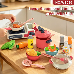 Set <span class=keywords><strong>Giocattolo</strong></span> Cucina in Miniatura Personalizzato per Bambine, Gioco di Ruolo con Pentole e Verdure Tagliabili - Product Image 4