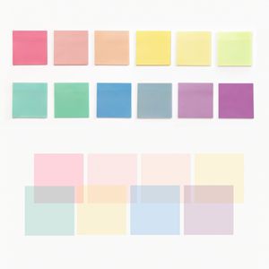 Pink <b>Sticky</b> <b>Notes</b> Transparent Custom Printed Logo Small Transparent Clear Memo Pads for School - Product Image 2