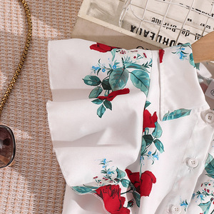 <span class=keywords><strong>Abbigliamento</strong></span> Estivo per Bambini 2025, Completo Due Pezzi all'Ingrosso con Camicia Senza Maniche e Pantaloni a Stampa Floreale per Ragazze Adolescenti - Product Image 4