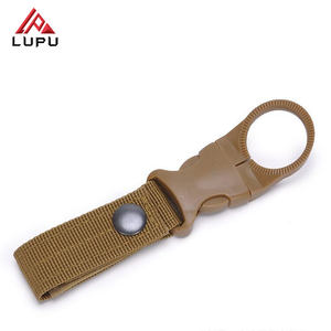 LUPU TACTICAL Portable <b>Nylon</b> Water Bottle <b>Hook</b> Holder Key Chain for Hiking Gear and Dry Sack Storage - Product Image 3