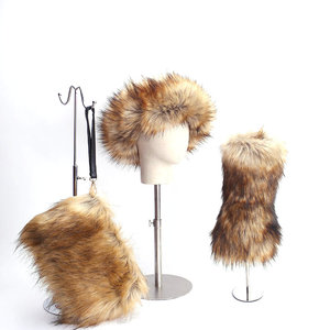 Bottes pour femmes en gros avec fourrure à la cheville, bottes pour femmes en fourrure de raton laveur - Product Image 3