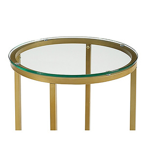 Factory wholesale tempered <b>glass</b> <b>side</b> <b>tables</b>, sofa <b>side</b> cabinets, small round <b>tables</b>, living room bedside <b>tables</b>, simple and - Product Image 5