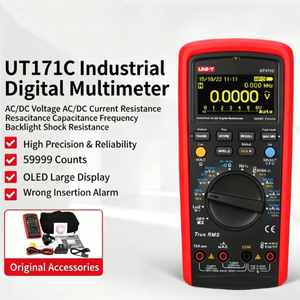 UNI-T UT171C มัลติมิเตอร์ดิจิตอลแบบ True RMS สำหรับงานอุตสาหกรรม ใช้สำหรับตรวจจับแรงดันไฟฟ้าตกค้าง (แรงดันผี) ในตัวเก็บประจุขนาดใหญ่ที่อุณหภูมิ -30 องศา - Product Image 5