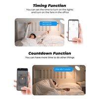 Interrupteur intelligent WiFi Tuya avec relais de contact sec RF et commande vocale pour la domotique