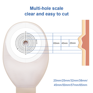 Consumíveis Médicos Zodelo Preços Acessíveis Bolsa de Ostomia com Filtro de Carbono em Uma Peça para Cuidados com Cirurgia de Estoma - Product Image 2