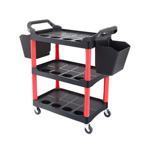 Chariot de detailing automobile à 3 niveaux sur roulettes, personnalisable OEM/OBM, pour <span class=keywords><strong>garage</strong></span>, atelier et atelier de réparation - Product Image 1