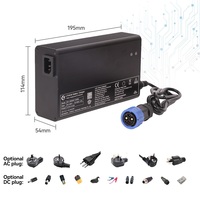 Adaptateur d'alimentation haute efficacité 290W, chargeur de batterie rapide 24/8A 36/6A 48/5A 60/4A 72V/3A pour outil électrique, trottinette électrique, vélo électrique