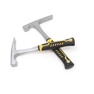 Marteau de géologue neutre en acier à haute teneur en carbone, à face rectangulaire, outil d'exploration extérieure à double tête - Product Image 1