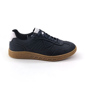 Chaussures plates pour hommes, respirantes, légères, en cuir véritable <span class=keywords><strong>bleu</strong></span>, style britannique, à lacets, antidérapantes, pour la marche - Product Image 5