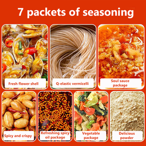 Venta al por mayor de fideos instantáneos de hebra <span class=keywords><strong>fina</strong></span> delicioso ajo palourdes almeja elaboración de cerveza barril fideos instantáneos envasados - Product Image 2