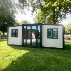 Maison conteneur extensible à deux ailes empilables pour dortoir de travailleurs de chantier avec <span class=keywords><strong>4</strong></span> chambres et design peu encombrant - Product Image 1
