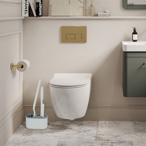 Hoge Kwaliteit Muur Gemonteerd 3 In 1 Toiletpot Borstel Siliconen Toiletborstelset Voor Badkamerreiniging - Product Image 6
