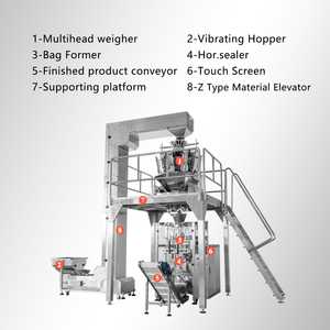 Высокоскоростная многоголовочная весовая упаковочная машина для фасовки смешанных сырых органических фруктов, конфет, воздушных слоёных кондитерских изделий и закусок - Product Image 3