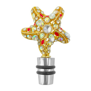 Gold Diamond Star <b>Wine</b> <b>Stopper</b> Zinc Alloy Sealing Bottle <b>Stopper</b> - Product Image 1