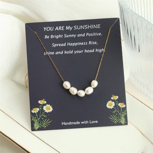 Colliers ras du cou de luxe pour femmes, bijoux minimalistes délicats en perles d'eau douce naturelles, vente en gros - Product Image 5