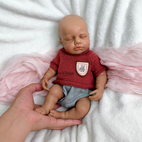 Poupées LouLou Super Soft Reborn de 12 pouces, faites à la main en silicone pour bébé garçon