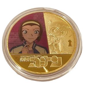 Pièces de monnaie commémoratives Detective Conan Ten-Design, pièce de monnaie anime Touya Akai, pièce de monnaie Gin en métal moulé sous pression, objet de collection emballé individuellement - Product Image 6