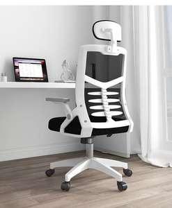 Sedia da Ufficio Ergonomica e Confortevole in Tessuto dal Design Contemporaneo per Casa Studio Sala Riunioni Dormitorio e Gaming al Computer - Product Image 1