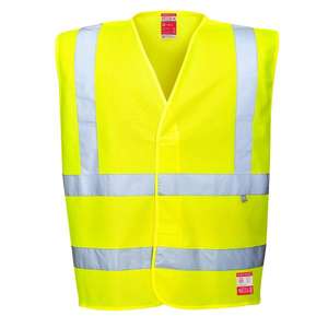 PORTWEST - FR71YERXX/3X Gilet jaune résistant aux flammes antistatique haute visibilité-EAN 5036108207176 WORKWEAR RÉSISTANT AUX FLAMMES - Product Image 1