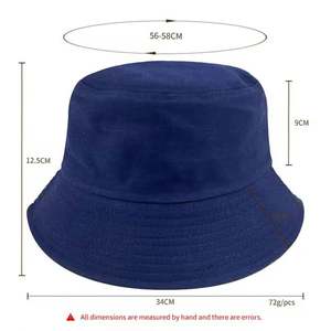 Chapeau Bob Réversible Personnalisé avec Logo, en Coton, pour Plage et Soleil, Impression et Broderie en Gros, pour Enfants, Femmes, Hommes, Pêcheurs, Motif Dessin Animé - Product Image 2