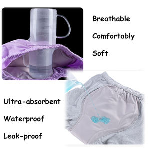 Mutande Riutilizzabili in Cotone per Incontinenza Anziani, Morbide, Traspiranti, ad Alta Assorbenza, <span class=keywords><strong>Pannolini</strong></span> in Tessuto Elastico - Product Image 5