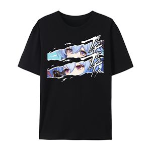 Genshin Impact Short Crew Neck Letter Print Summer T Shirt Tops Crew Neck T Shirts Camisetas de manga corta Casual - Product Image 6
