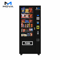 Distributeur automatique de boissons et de nourriture Mova, station de vente automatique de collations et de boissons, distributeur automatique intelligent 24h/24, service en libre-service, écran LCD