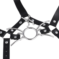 Ninghao Populaire BDSM Crochets nasaux à fixation sur la tête, Dilatateur oral, Bâillon buccal, Ligature de tête, Jouets sexuels érotiques fétichistes