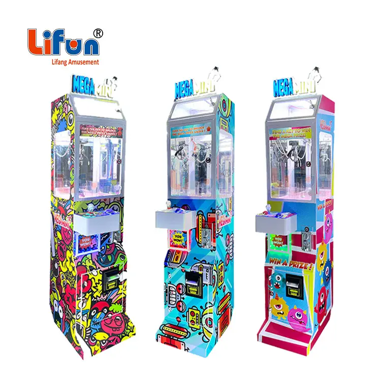 Lifun super mega mini claw machine claw machine coin operated plush toy crane vending machine with card reader system