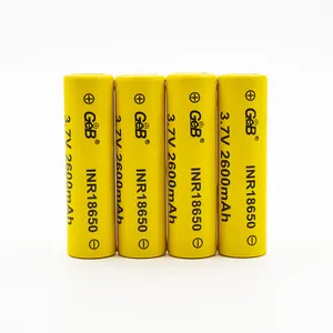 GEB envío gratis personalizado baja temperatura 18650 batería de litio-20 grados ultra largo 4000 + ciclo de vida 2600mAh 3,7 V 18650 celda