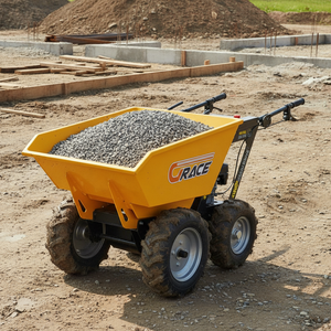 Chariot à roues étroites compact et économique, en promotion, livraison gratuite, certifié EPA CE EUR5, pour serres et logistique, avec fonction benne basculante - Product Image 3