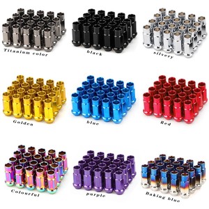 น็อตล้อ M12x1.5 M12x1.25 อลูมิเนียมอัลลอยด์ ชุด 20+1 สีรุ้ง สำหรับเปลี่ยนซ่อมล้อรถยนต์ - Product Image 4