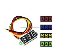 Voltmètre numérique DC de petite taille 0,28 pouce, affichage numérique réglable, trois fils, DC0-100V, mesureur de tension de batterie