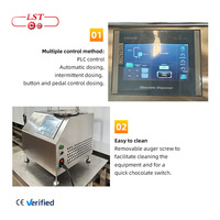Distributeur automatique de chocolat chaud commercial à grande vitesse LST, petite machine à tempérer le chocolat à vendre