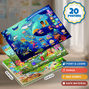 Juguete Educativo Interactivo de Mesa para Leer <span class=keywords><strong>en</strong></span> <span class=keywords><strong>Voz</strong></span> <span class=keywords><strong>Alta</strong></span>, con 20 Ilustraciones de Escenas y Narración con <span class=keywords><strong>Voz</strong></span> Real para el Desarrollo Cognitivo de la Primera Infancia - Product Image 5
