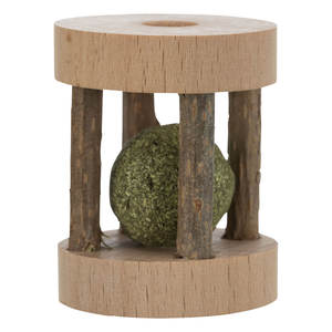 Jouet en forme de feuille 4-5 cm, cage en bois pour animaux de compagnie, jouet à mâcher - Product Image 1