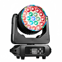 Máquina de luces de escenario de barra de DJ profesional LED 19x15W RGBW Beam Wash/Zoom Light DMX512 Halo Effect Circle Control Stage Lights
