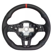 Volant en cuir semi-perforé R-Line pour VW Volkswagen Polo Golf 4 5 6 7 Jetta Tiguan Passat B7 B8