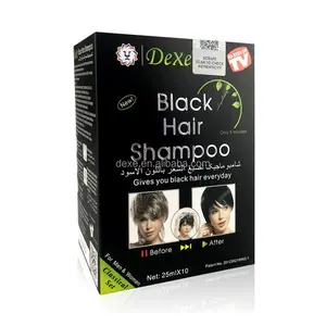 无氨无过氧化物Dexe黑色头发洗发水染发剂自有品牌oem