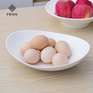 Bộ 4 bát sứ <span class=keywords><strong>oval</strong></span> trắng bền, kích thước 10 inch, thương hiệu FENN, số lượng đặt hàng tối thiểu thấp, dùng làm bát súp cho nhà hàng - Product Image 2