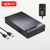 VONN Prix d'usine Boîtier de disque dur externe 3.5 ''USB 3.0 avec adaptateur secteur 12V 3.5 2.5 pouces SATA HDD SSD Case jusqu'à 8TB