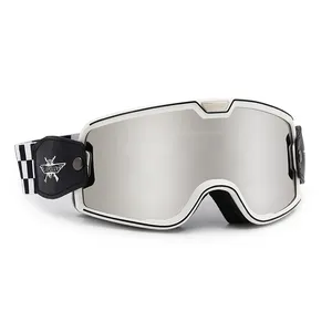 Jiepolly 2024 OEM individuelle winddichte Moto Mx UV400 Sonnenbrille Brille verspiegelte Beschichtung Motorrad Motocross Motorradbrille
