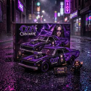 Jizai Purple Muscle Car Block Toy <b>Model</b> <b>Building</b> Set with Figure Brick for Display Collection ABS Material 14 Years & up - Product Image 2
