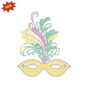 Mardi Gras Purple New orn Hot Fix Iron On Transfer - Product Image 4