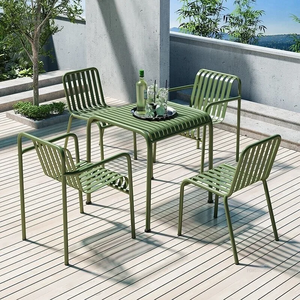Decoout 2024 thương mại Nhà hàng ngoài trời đồ nội thất hiện đại Patio Bistro Bộ bàn ghế - Product Image 6